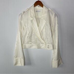BLDWN Baldwin Womens Reid Wrap Blouse Xsmall